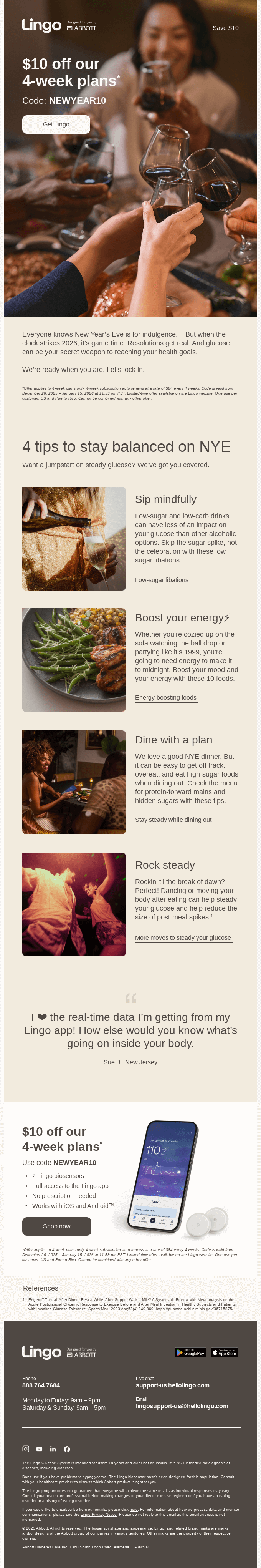 $10 off 4-week plans inside